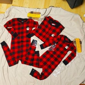 Flapjacks, Matching Red Plaid Pajamas
